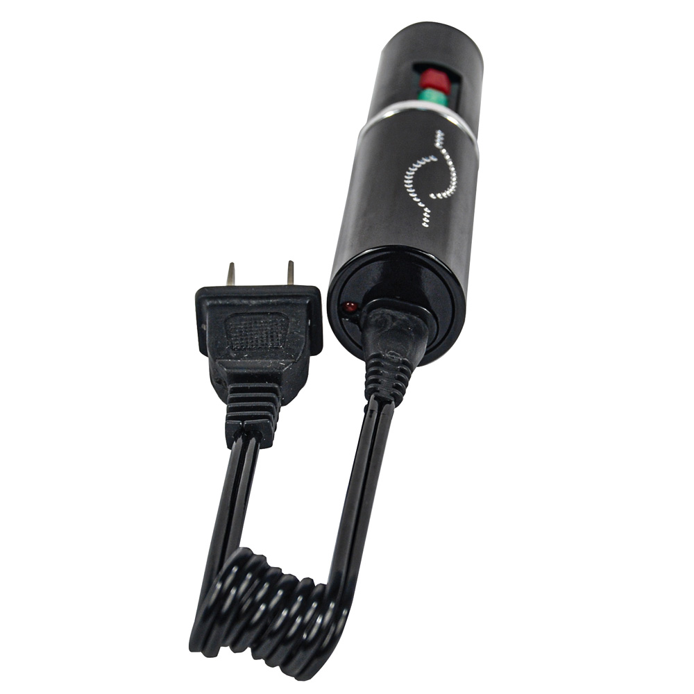 25,000,000 Volt Rechargeable Lipstick Stun Gun with Flashlight, black view 3